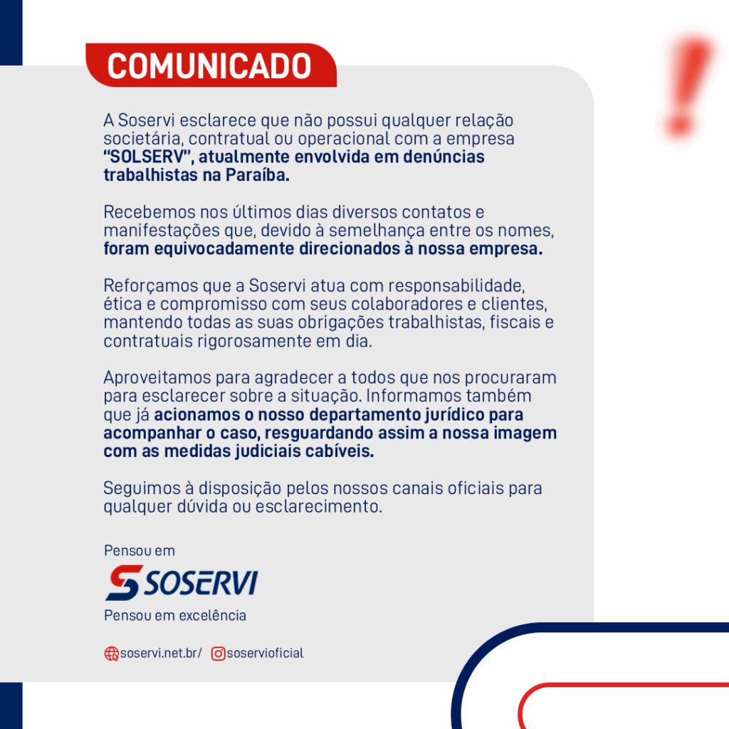 Soservi - Pop-up Comunicado